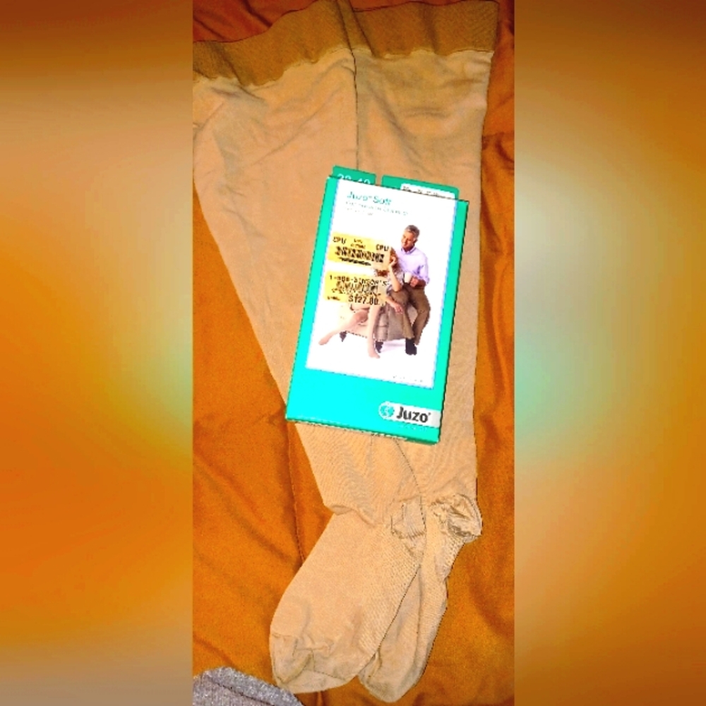 Womans Tan Compression Socks